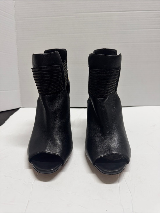 Jimmy Choo Shoes - Jimmy Choo "Mercy" Black Leather Open-Toe Moto Whimsigoth Booties sz 38/US 8